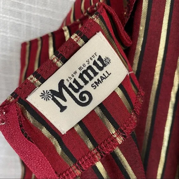 Show Me Your Mumu Striped Yvonne Metallic Jumpsuit - Picture 10 of 12